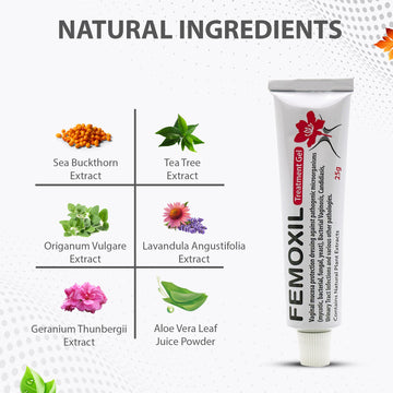FEMOXIL Vaginal Treatment Gel - Natural Plant-Based Formula for Vagina and Vulva Issues and Discomfort - Provides Fast Soothing Relief - pH Balance and Health 25gr/0.9oz